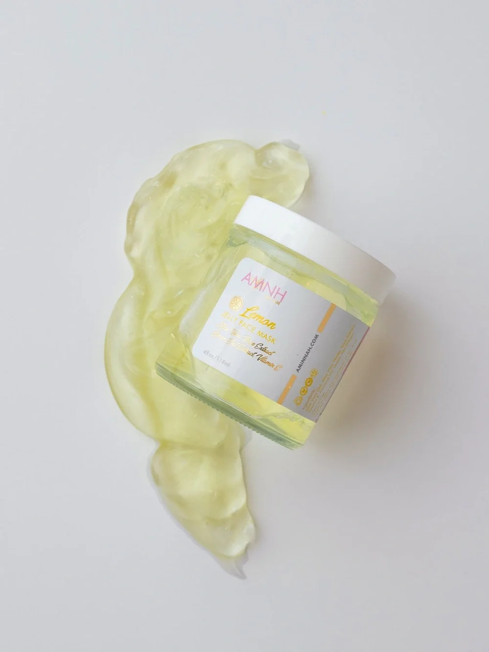 Aminnah’s Lemon Jelly Face Mask - Hydrating Yellow Body & Face Gel